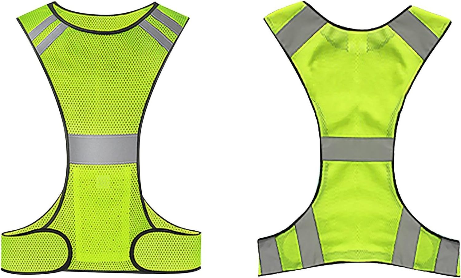 outdoor activity reflective high visibility vest Running  suitable for walking cycling breathable and lightweight man and woman