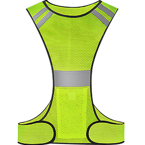 outdoor activity reflective high visibility vest Running  suitable for walking cycling breathable and lightweight man and woman