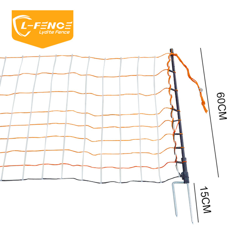 Lydite OEM farm rabbit nets poultry electric fence netting with double spikes