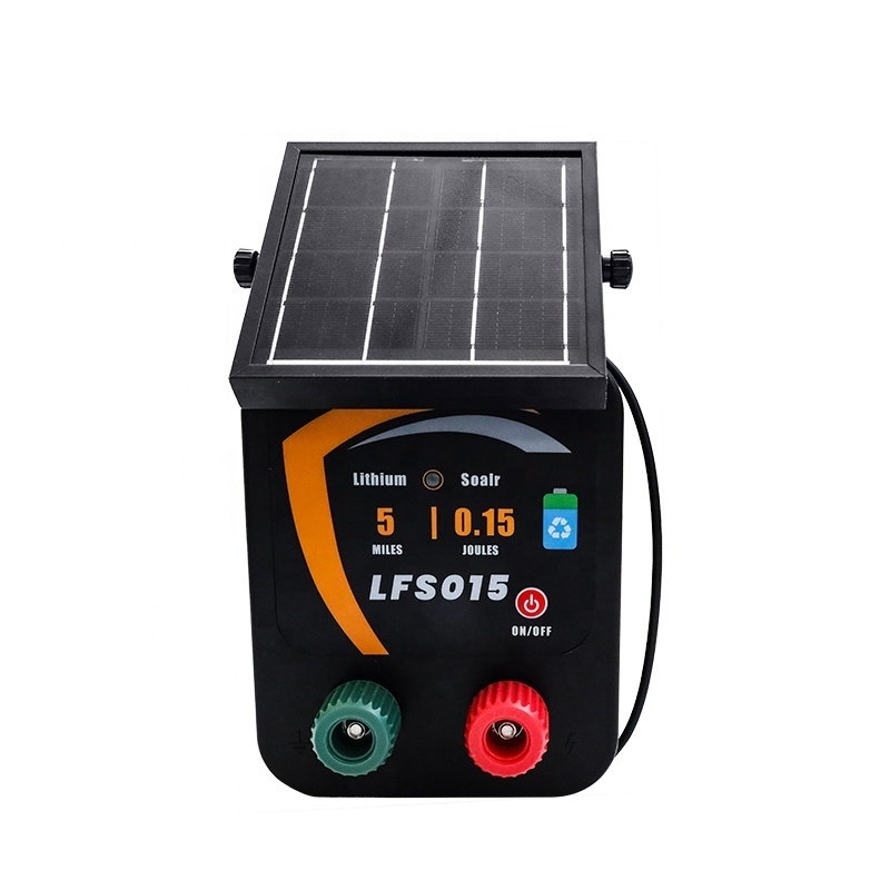 Sustainable residential electric fence energizer electronic solar power electric fence