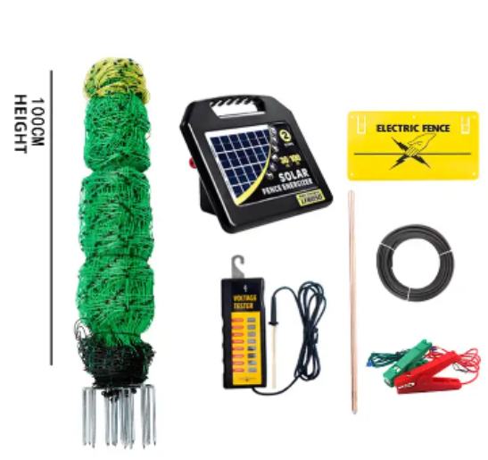 Sustainable Farm Solar electric fence energizer netting Poultry Electric Fence Netting Kit