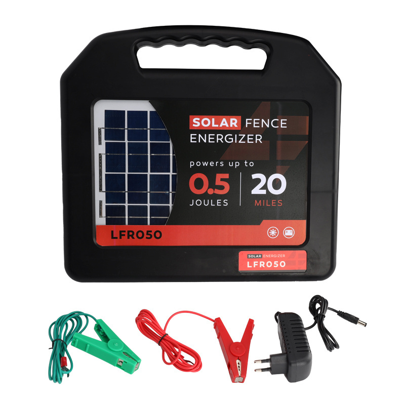 energizer fencing Lydite Easily Assembled battery operated 0.5 joule 20 miles solar power electric fence energizer