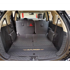 Interior Accessories Pvc Leather Waterproof Full Coverage Car Boot Liner Carpet Trunk Mat For Mitsubishi Outlander