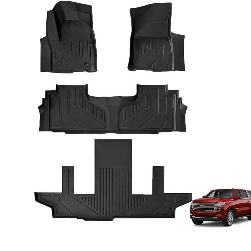 3D odorless TPE weather car floor liners mat for Chevrolet Suburban