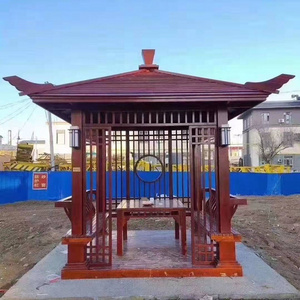 Supply design and installation service for the Chinese wooden gazebo outdoor