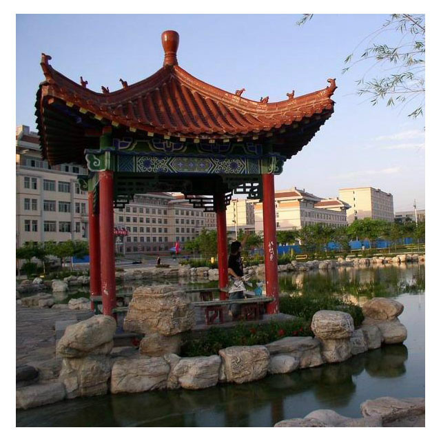 chinese style wooden outdoor gazebo