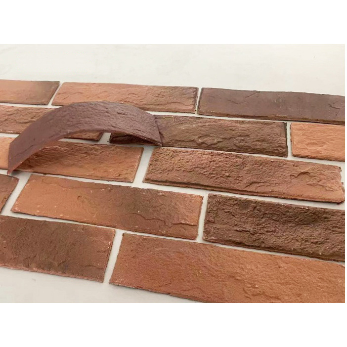 Modified clay materials wallboard soft porcelain red brick ceramic wall tiles