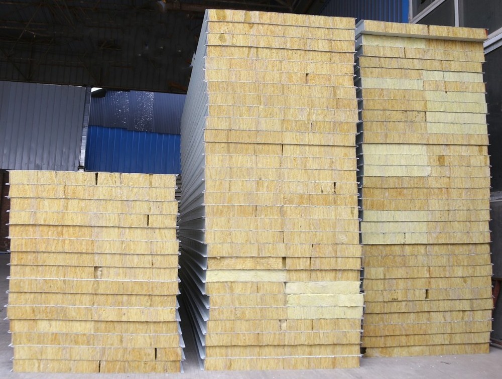 Fireproof Insulated panels/sandwich for Panels Prefabricated Steel Structure Wall And Roof