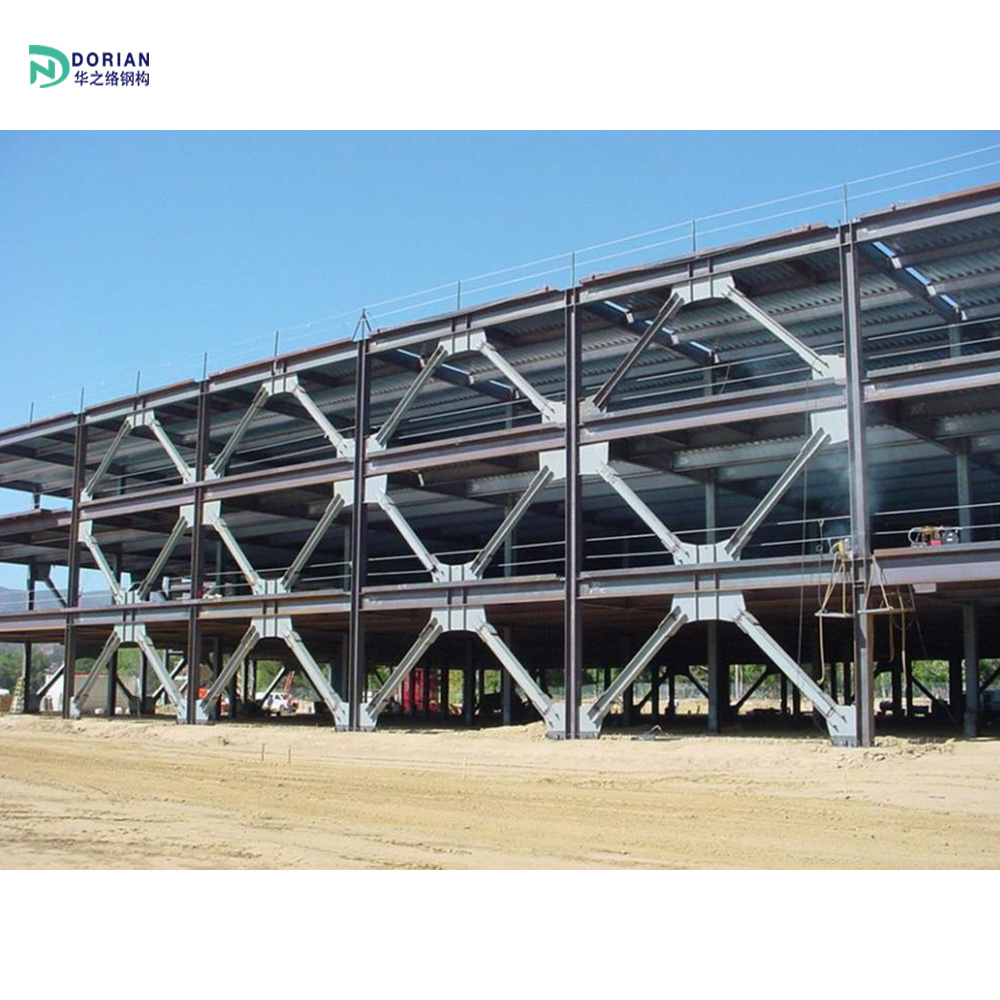 steel structure building metal building semi-glass parking garages for sale