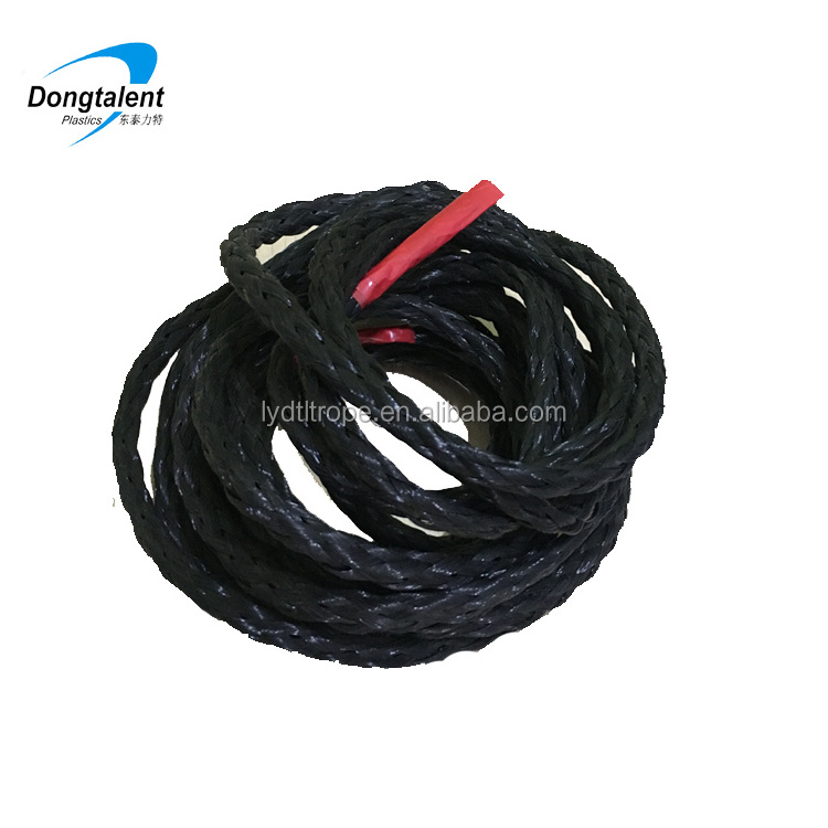 hollow braided polypropylene rope in custom colors, length in 25 lengths