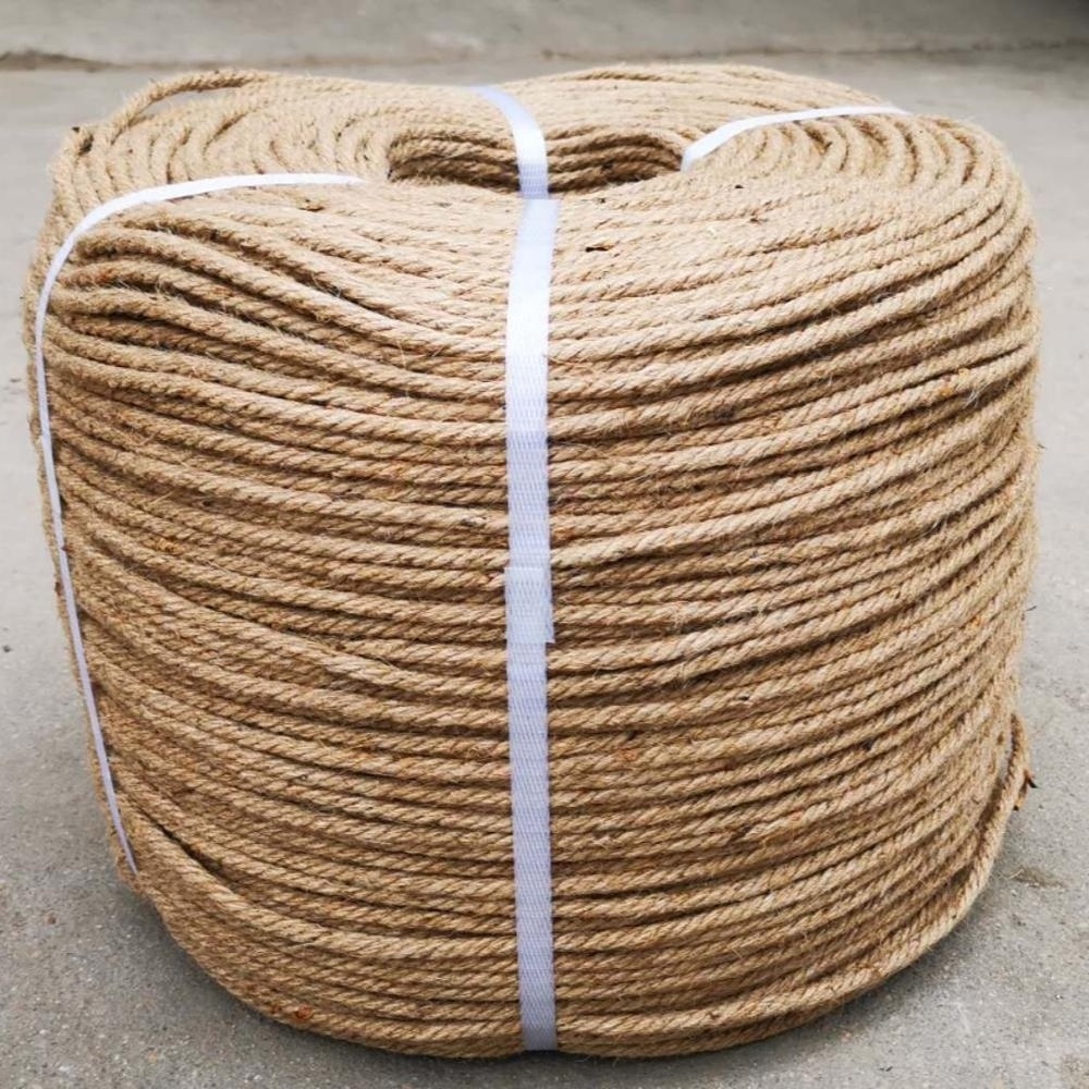 Manufacturer Natural Fiber Sisal Baler Twine Scratching Post Twisted Sisal Rope For Packaging Decoration 11MM 32MM