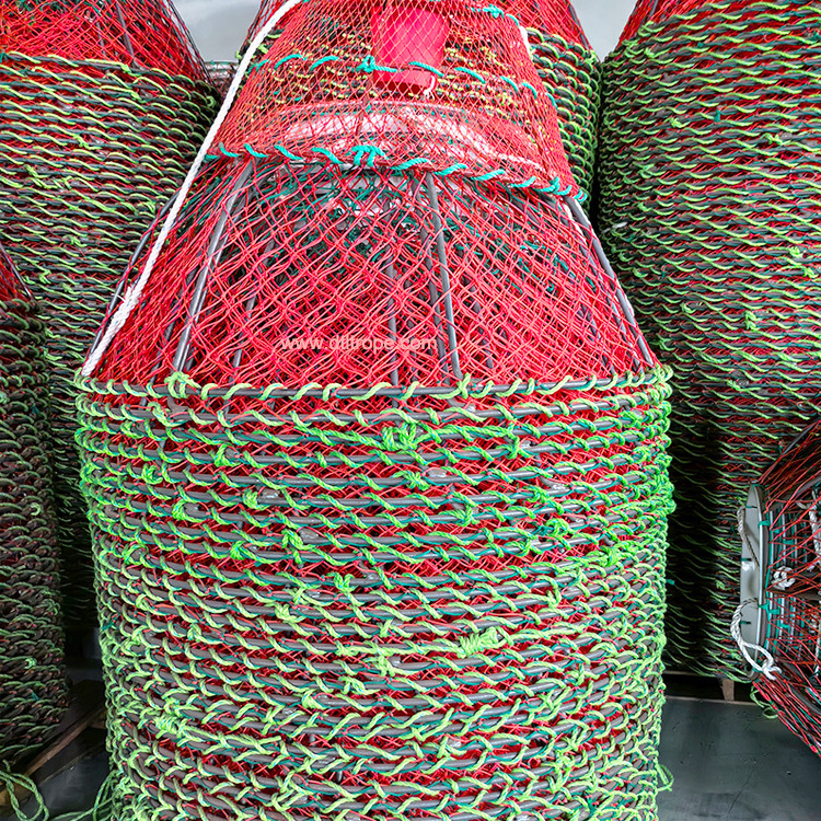 Hot Selling Wholesale Plastic Exported Lobster Trap Stainless Steel Frame Net Crab Trap