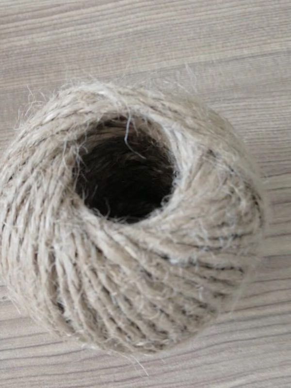 Factory Wholesale 3/4 Strand Natural Color Linen Sisal Jute Hemp Manila Twine Rope