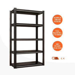 Garage shelves boltless garage shelf black home kitchen warehouse rack supermarket storage steel metal shelf