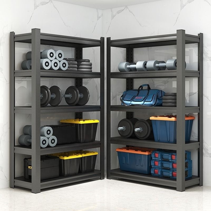 garage storage racking shelf boltless black metal 3 4 5 layer steel home kitchen warehouse garage storage racking