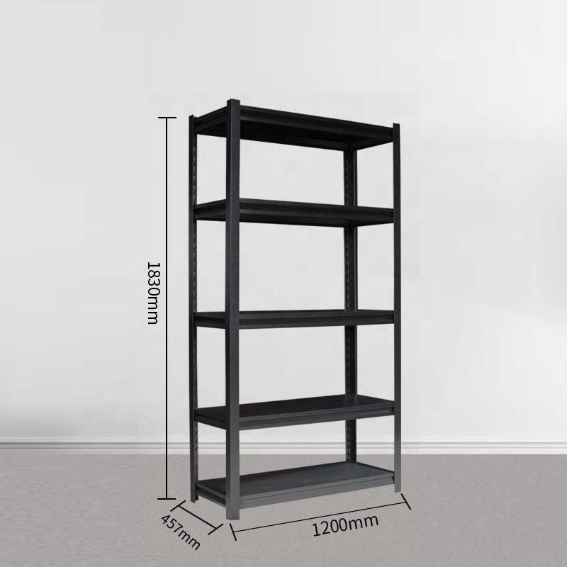 Garage shelves boltless garage shelf black home kitchen warehouse rack supermarket storage steel metal shelf