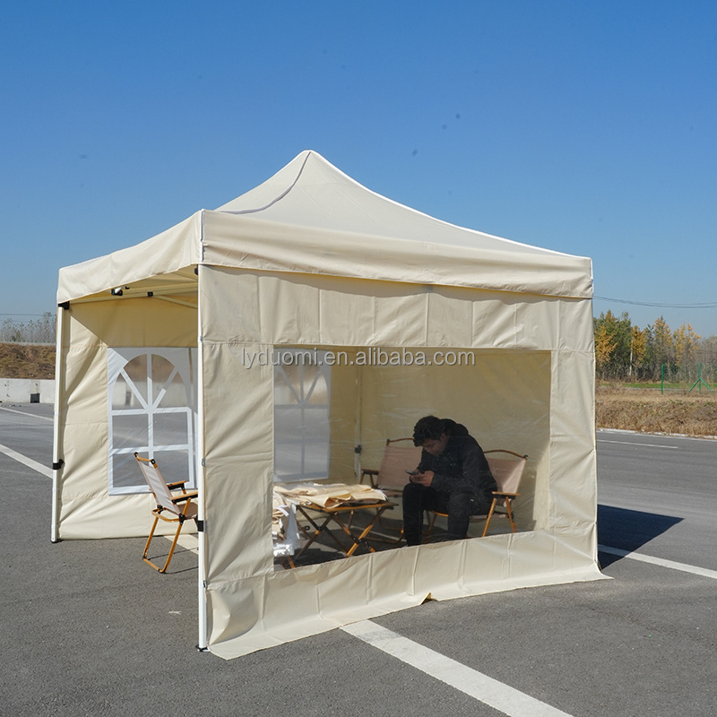 Outdoor Advertising Tent Printing Camouflage Four-leg Stand Folding Telescopic Canopy Pop-up Awning Simple Windproof Umbrella