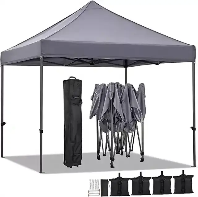 Tent Gazebo 3x3 Toldo 3x3m Carpas De Patio Carpas De Jardin Plegables Impermeables 10x10