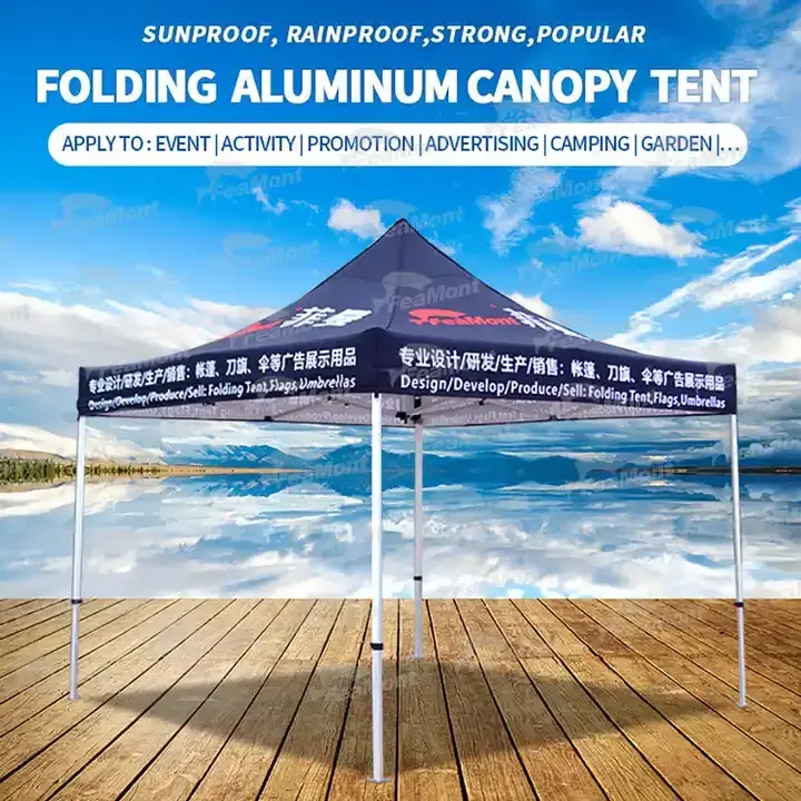 Custom Logo printed Folding Tent 10x10 10x15 10x20 EZ Pop Up Canopy with sidewalls