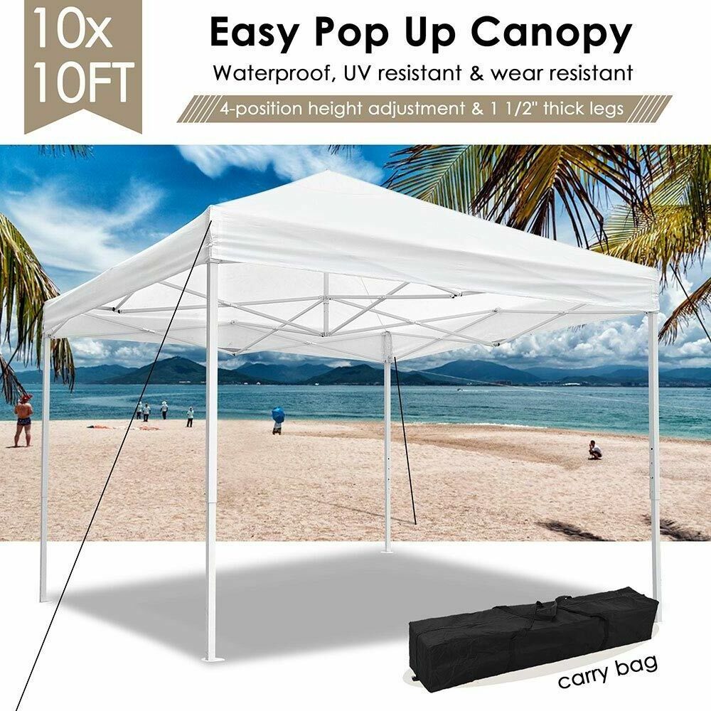 Manufacture Heavy Steel Folding Pop Up Tent Outdoor Portable 420D Pvc Shade Waterproof Gazebo Canopy Tent For Sale