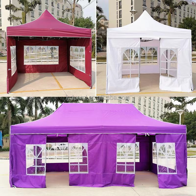 Outdoor Pavilion Manufacturer 10x10 Feet Straight Leg Folding Tent Pop-up Canopy Pavilion