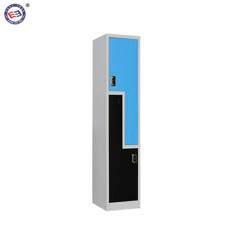 Single door z shape metal hotel staff lockers cheap beach luggage locker steel swimming pool locker