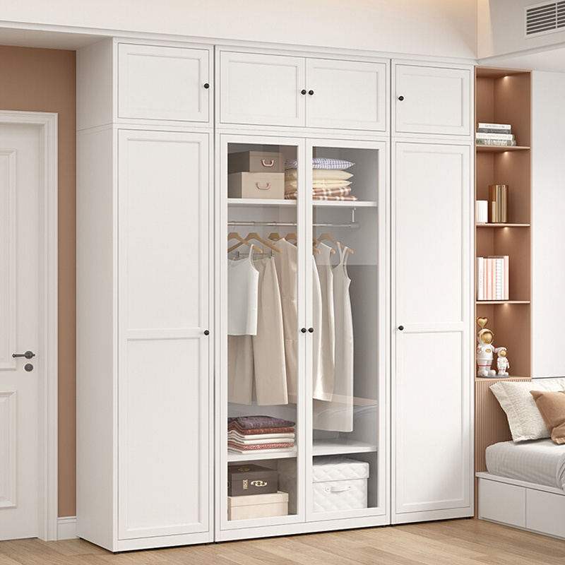 2024 New Arrival iron wardrobe simple design metal wardrobe  modular wardrobes bedroom closet cabinet armoire