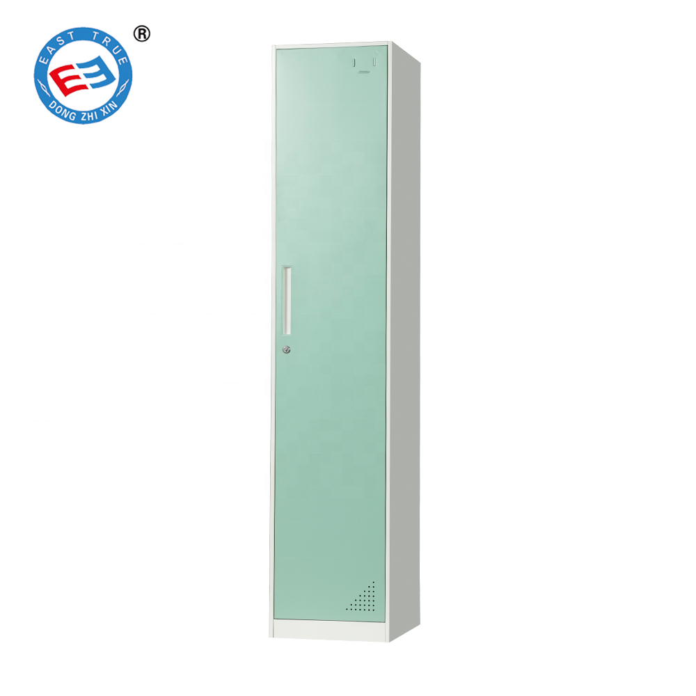 1 door  lockers metal steel vertical clothes storage locker  cabinet gym single door locker