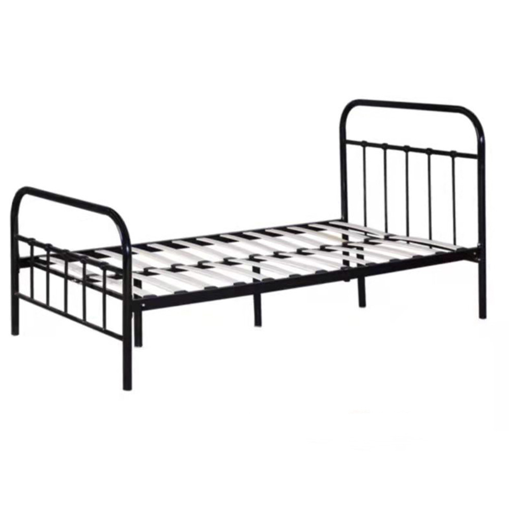 Single Queen King Dorm Adult Student Metal Bed Frame adult Loft bed for School Home Hotel