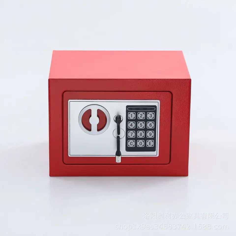 safety box with digital coded lock  Small Electronic Mini Deposit Key Office Home metal safe box