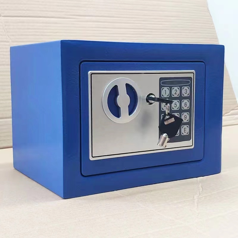 safety box with digital coded lock  Small Electronic Mini Deposit Key Office Home metal safe box