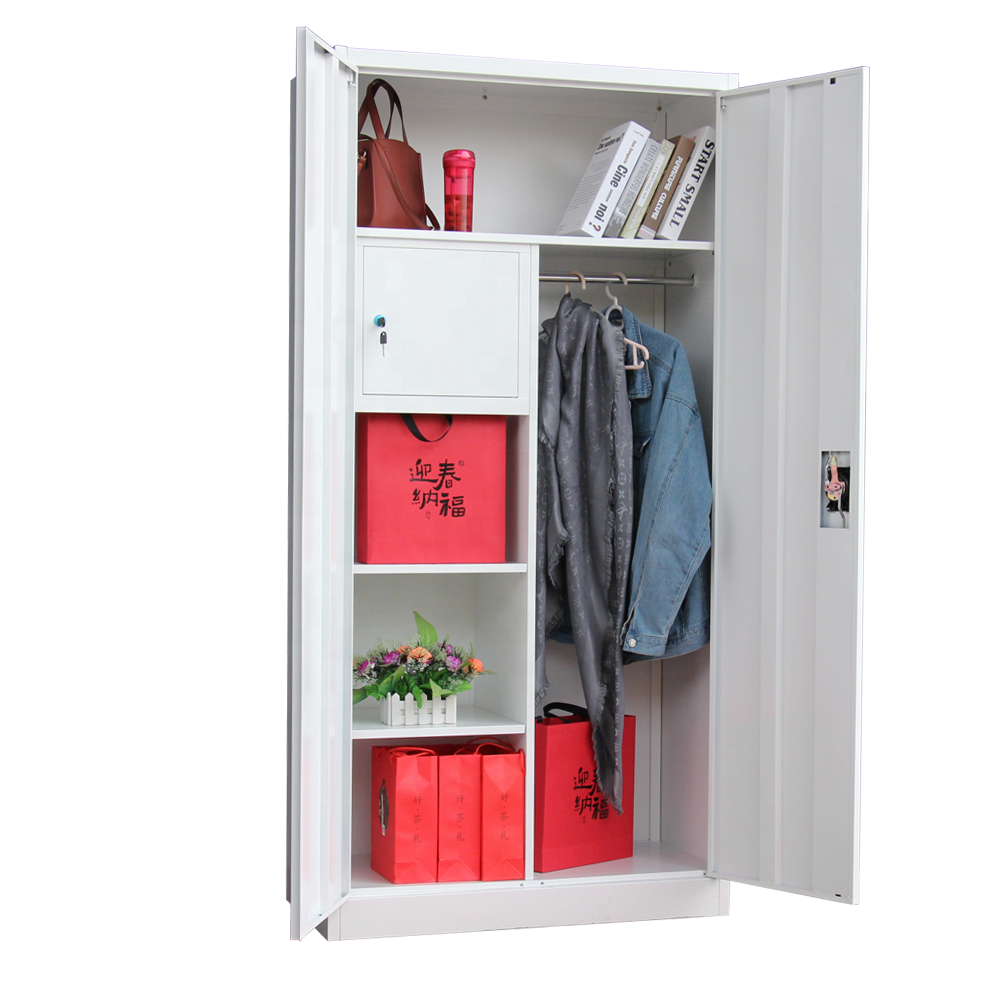 2 door steel wardrobe guarda roupa metal wardrobe closet almirah steel amoires armario