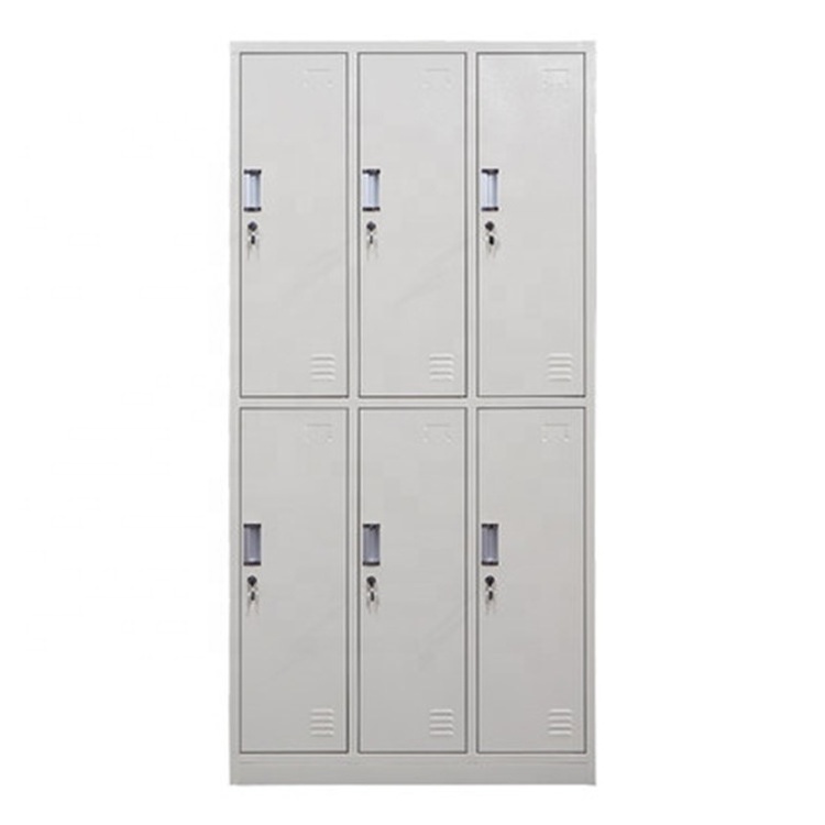 kabinet loker armario casier metal armadiet steel six doors locker cabinet metal storage lockers for changing room