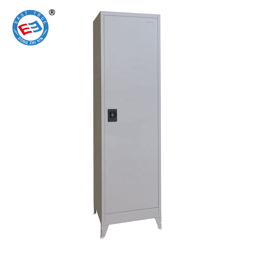 Wholesale metal clothes cabinet single iron school locker steel staff luggage locker