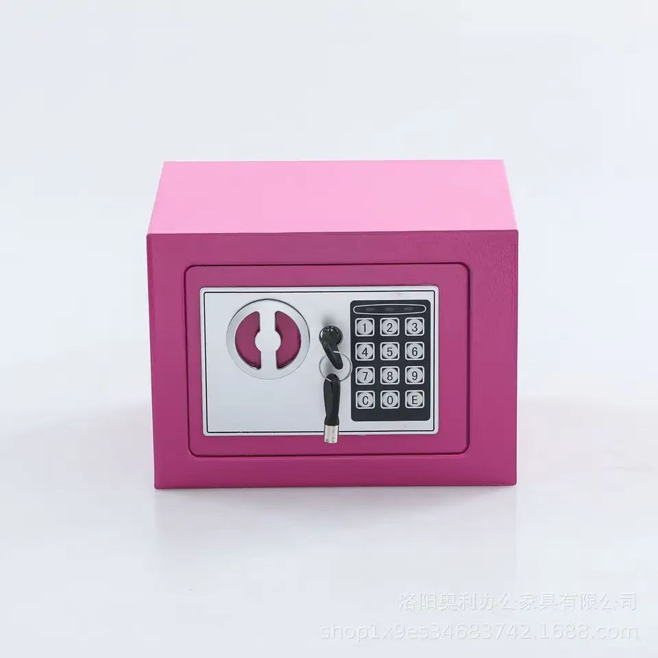 safety box with digital coded lock  Small Electronic Mini Deposit Key Office Home metal safe box