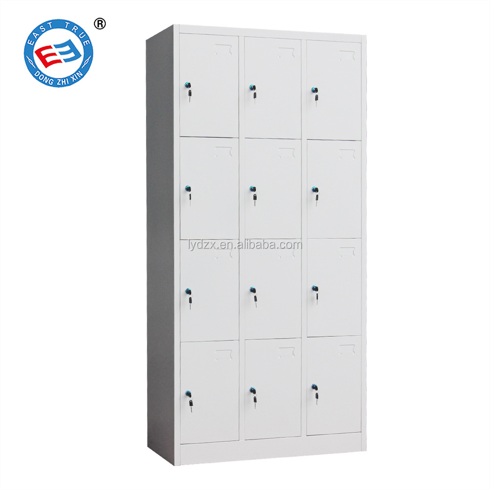 fireproof metal 12 door locker steel 12 compartment locker box locker for bag shoe storage