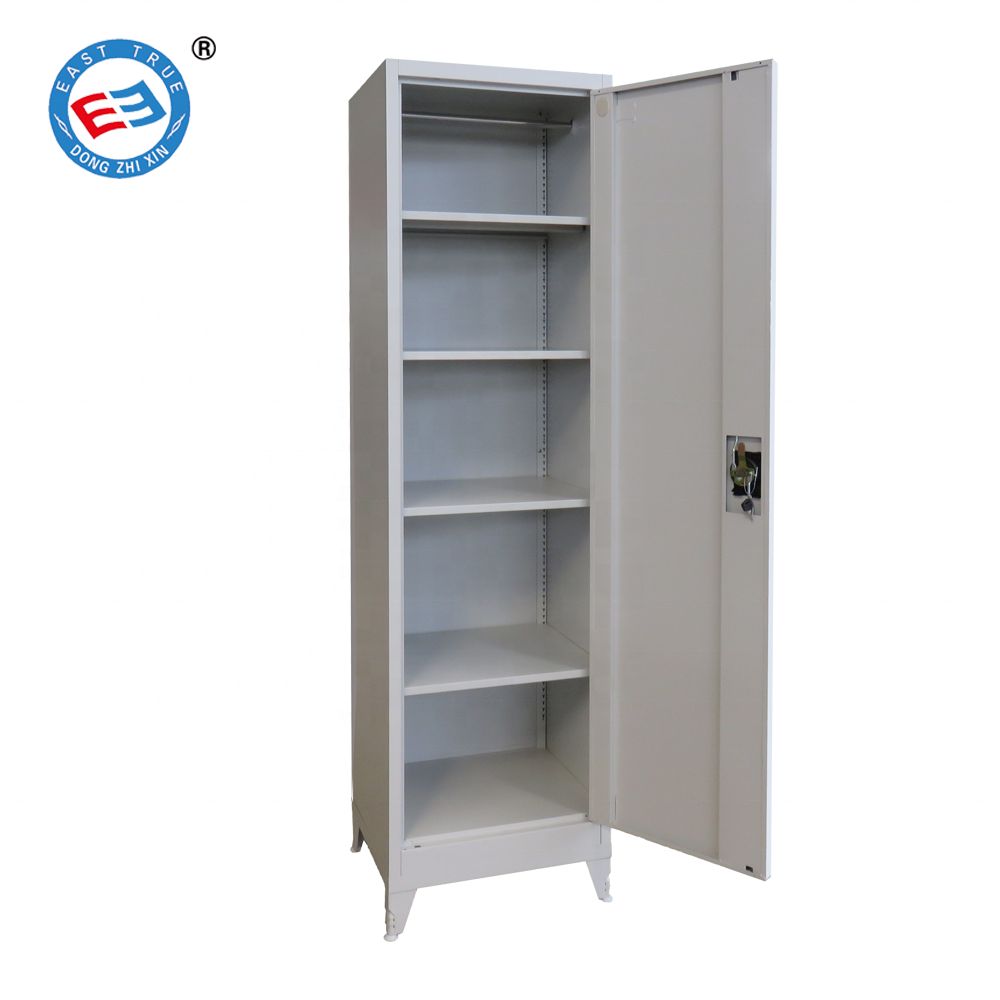 Wholesale metal clothes cabinet single iron school locker steel staff luggage locker