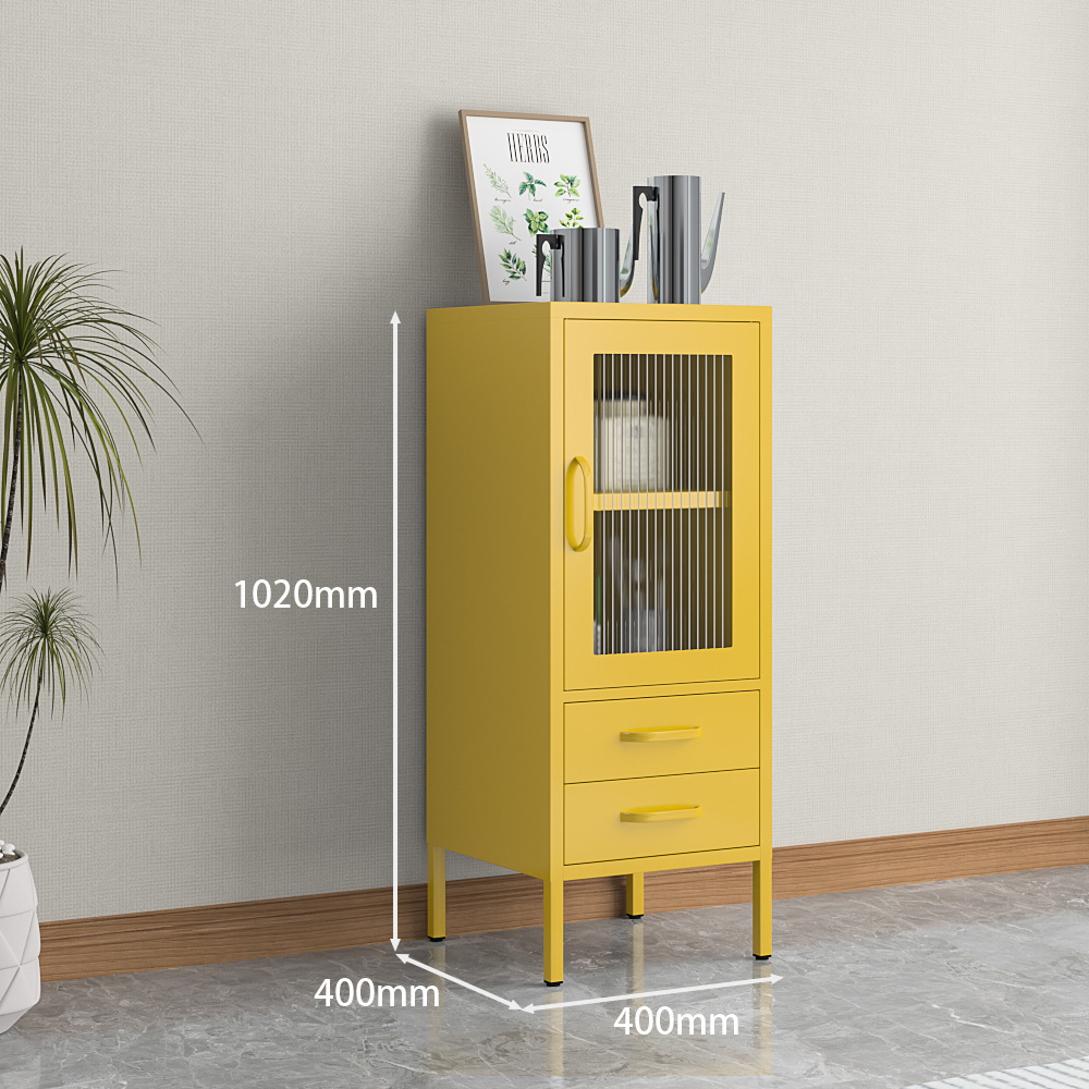 Nordic iron bookcase Combination cabinet glass mesh door display cabinet metal cupboards High Foot sundries storage cabinet