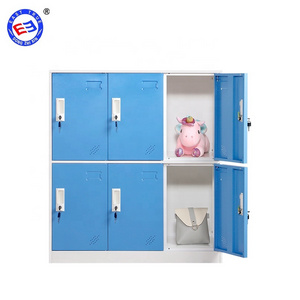 6 Door School steel  Lockers for Hostels Low Moq Metal locker Cabinet