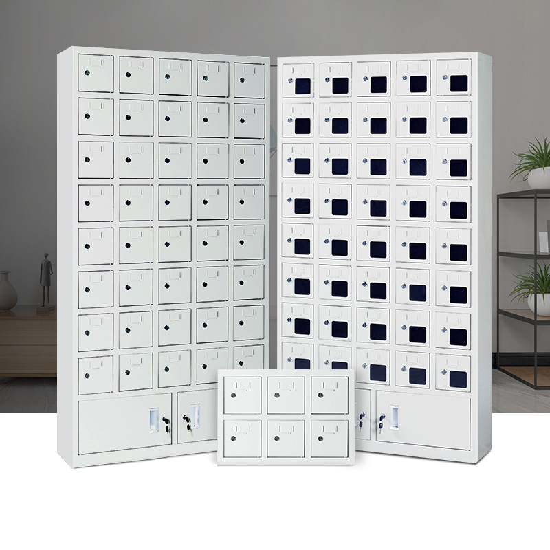 9 door Metal Cell Phone Locker Key Lockers Storage  Electronic Cell Phone Charging Storage Locker Steel Cabinet