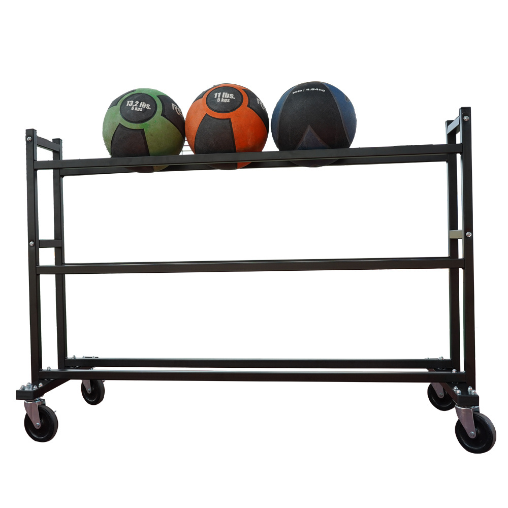 3 Tier Basketball  wheels Rack Storage  Hold 15 Ball