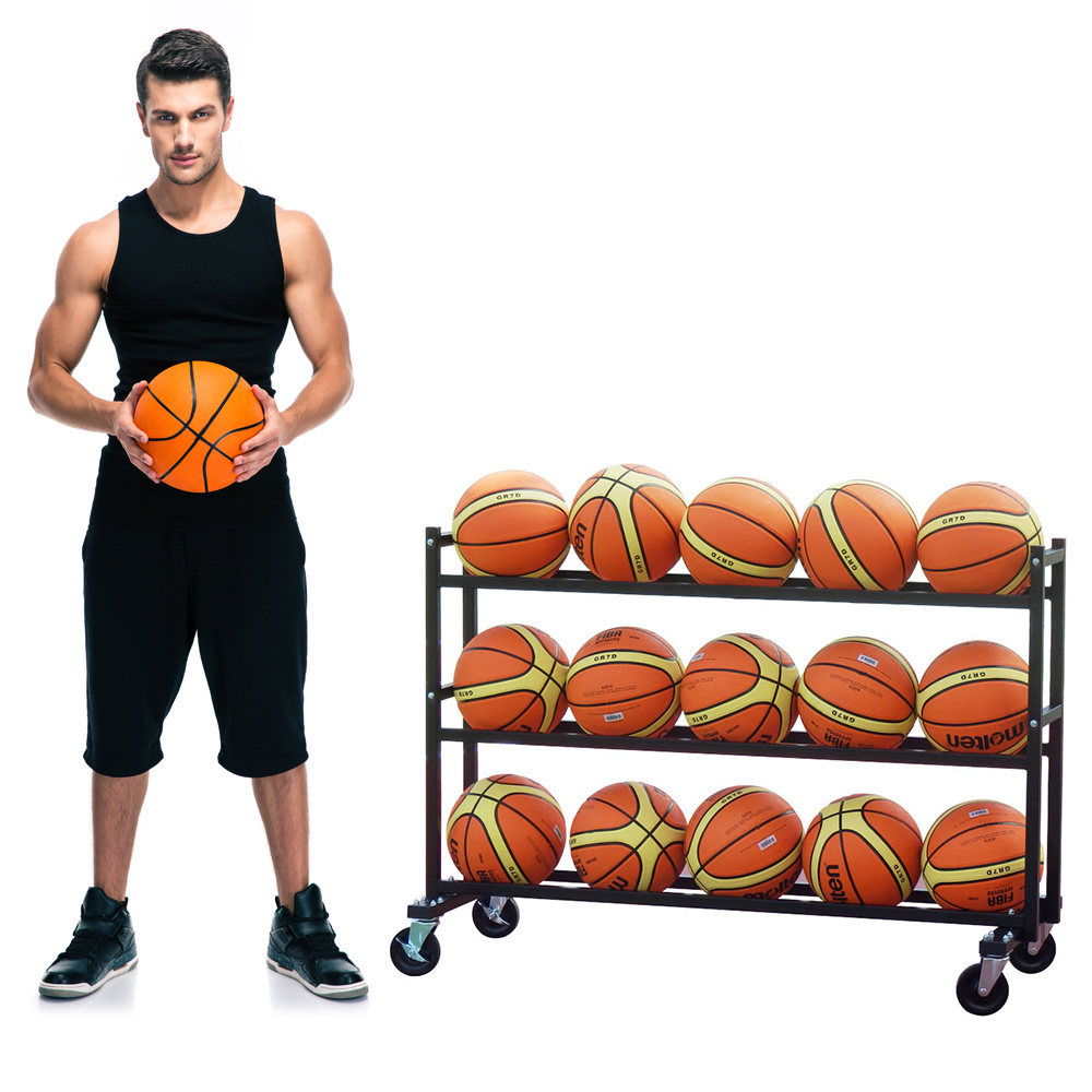 Basketball Rack Storage stand for 15 Ball cart