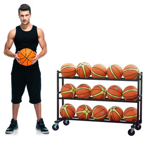 Basketball Rack Storage stand for 15 Ball cart