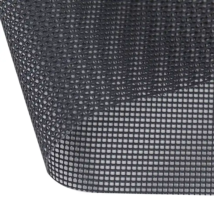 250GSM Black PVC Coated Woven Polyester Mesh Fabric for Cat Bags Pet Carriers