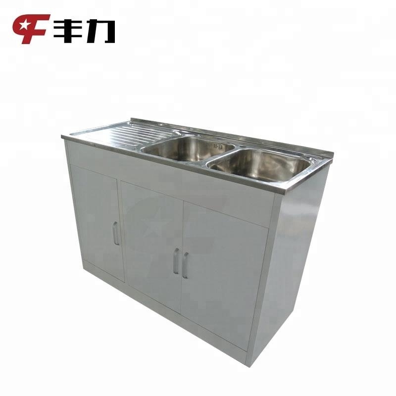 Stainless steel sink cabinet outdoor aluminium kitchen cabinets design water cabinets