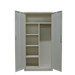 Factory Direct Chinese Whole Office furniture 2 Door Metal wardrobe Clothes Closet