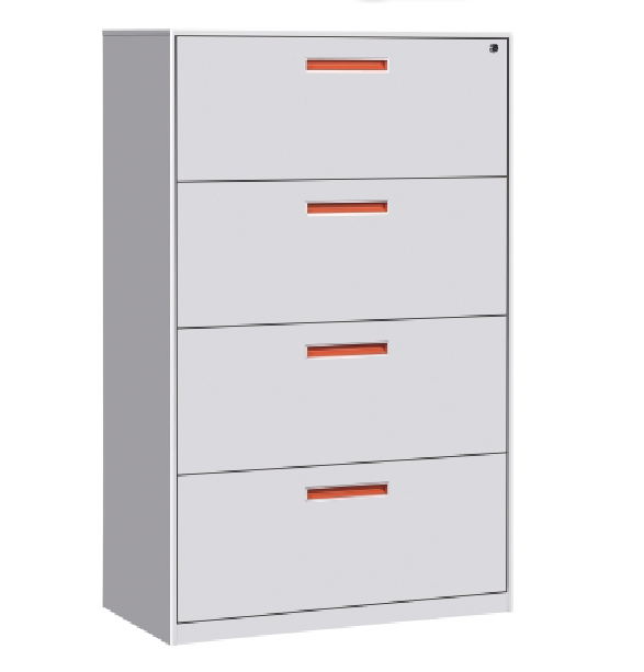 4 Drawer Steel Cainets with Key Lock Fling Cabinets Storage Files whole cheap price customized