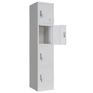 Key Locker 4 Door Wardrobe With Hanger Safe Key Locker Hanger Cabinets GYM School Office Factory Adults Use Wholesale