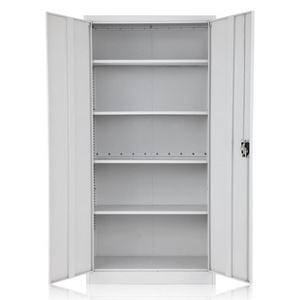 swing double doors storage locker steel almirah designs 2 door metal wardrobe Two door metal filing cabinet