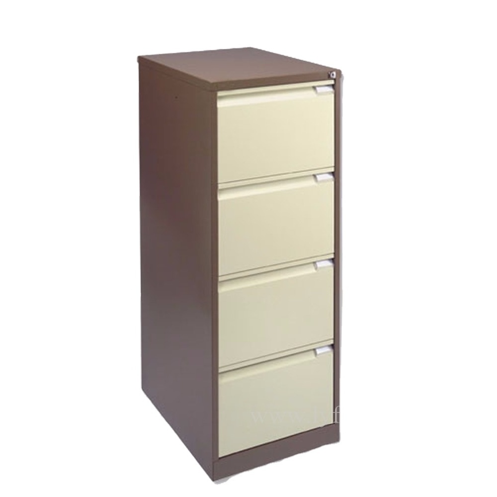 Office Furniture Filing Cabinet Vertical 4 Drawer A4 F4 File Steel Storage Cabinets